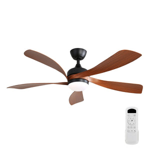 52 Inch Indoor Ceiling Fan With 3 Color Dimmable LED Light and Remote Control