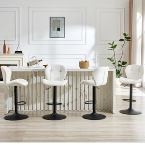 Set of 2 Height Adjustable Bar Stools