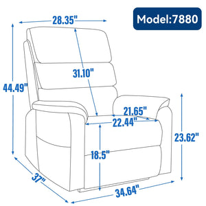 Brown Leatheraire Power Lift Recliner Chair with Dual Motor and Massage - Brown