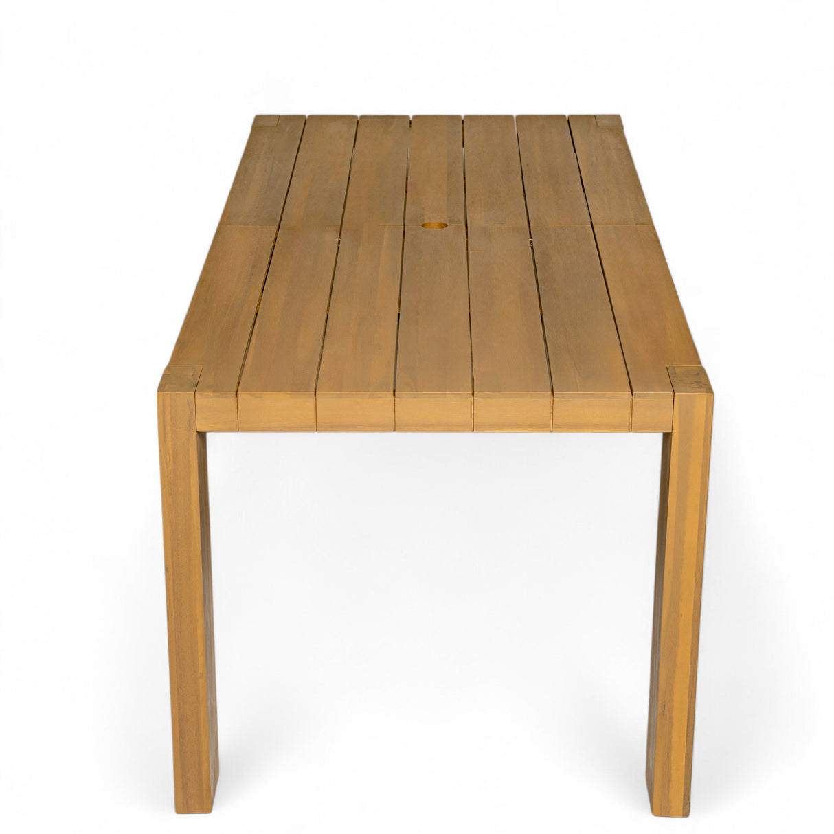 TREXM Patio Dining Table Set for 6 with Umbrella Hole
