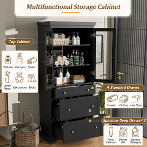 Modern Freestanding Tall Bathroom Cabinet