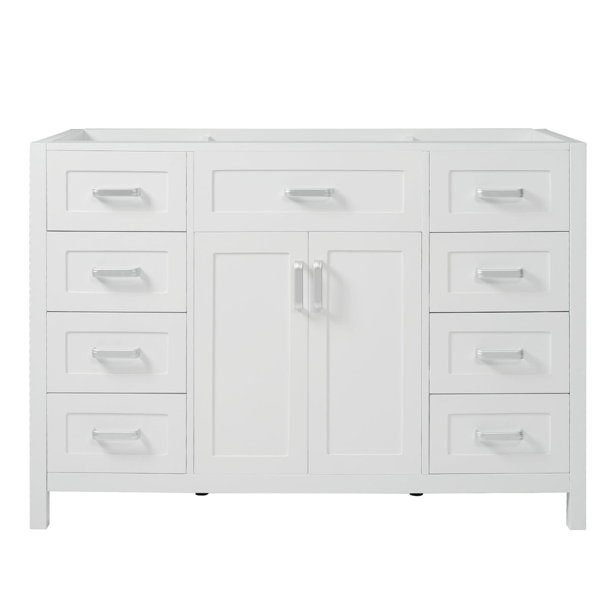 Bathroom Vanity Cabinet Only With 2 Soft Close Doors And 8 Drawers