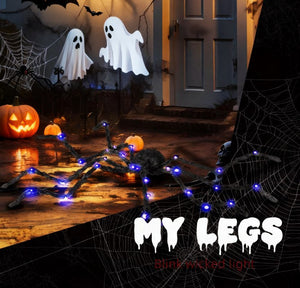 Light-Up Oversized Spider Halloween Yard Decor