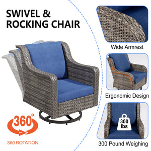 JB Two Swivel Chairs and Side Table