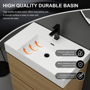 Modern Freestanding Bathroom Vanities With Single Sink Combo