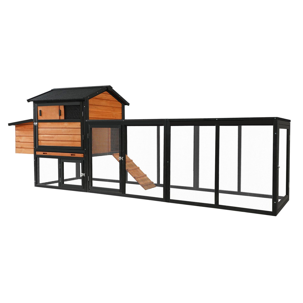 Chicken Coop With Run and Nesting Box - Multiple Sizes & Colors