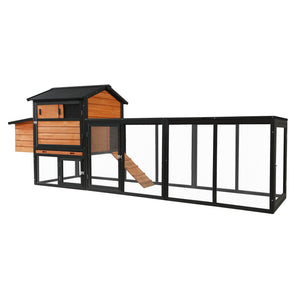 Chicken Coop With Run and Nesting Box - Multiple Sizes & Colors
