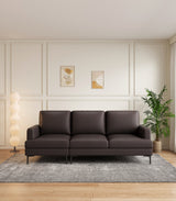The Leo Luxury Handcrafted Top-Grain Leather Smart Sofa – 77"