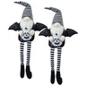 Sitting Gnome With Wings & Plaid Hat, For Halloween Decor
