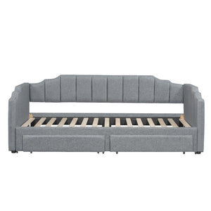 Extendable Daybed With LED Light And 2 Storage Drawers