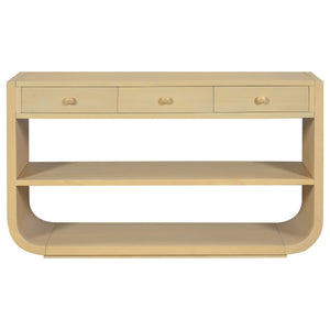 Console Table With 3 Soft Close Drawers & 2 Open Shelves