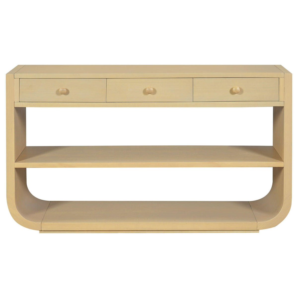 Console Table With 3 Soft Close Drawers & 2 Open Shelves