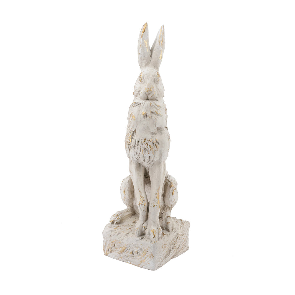 Large Magnesium Sitting Rabbit Figurine