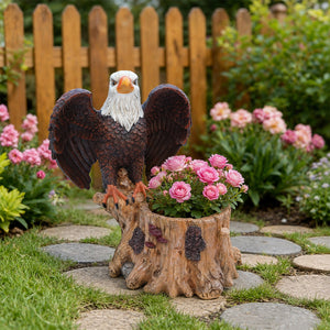 Majestic Eagle with Spread Wings Garden Planter Pot