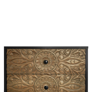 3 Drawer Cabinet, Suitable For Bedroom - Black