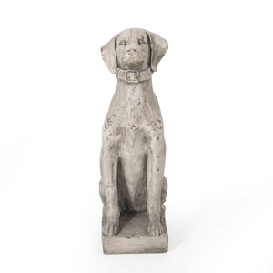 MGO Dog Decor Outdoor Dog Statue, Antique