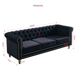 Chesterfield - Sofa 84.65" For Living Room