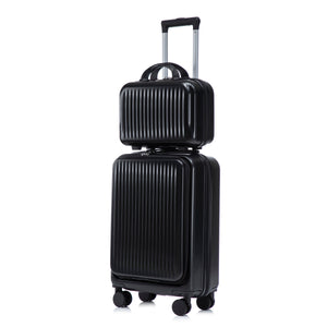 14' & 20' ABS Spinner Wheel Luggage Set with Cosmetic Case