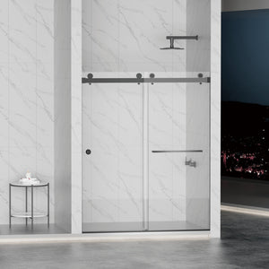 Frameless Shower Door - Double Sliding Design