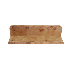 Burl Wood Floating Wall Shelf
