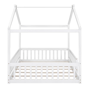 Bed House Bed Frame With Fence