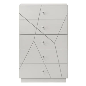Esther - Chest - White / Silver