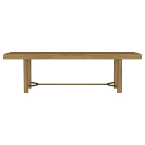 Arini 104-inch Extension Leaf Dining Table Sand Wash