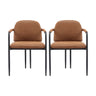 Modern Dining Chair Set With Durable Iron Frame And Comfortable Fabric Upholstery