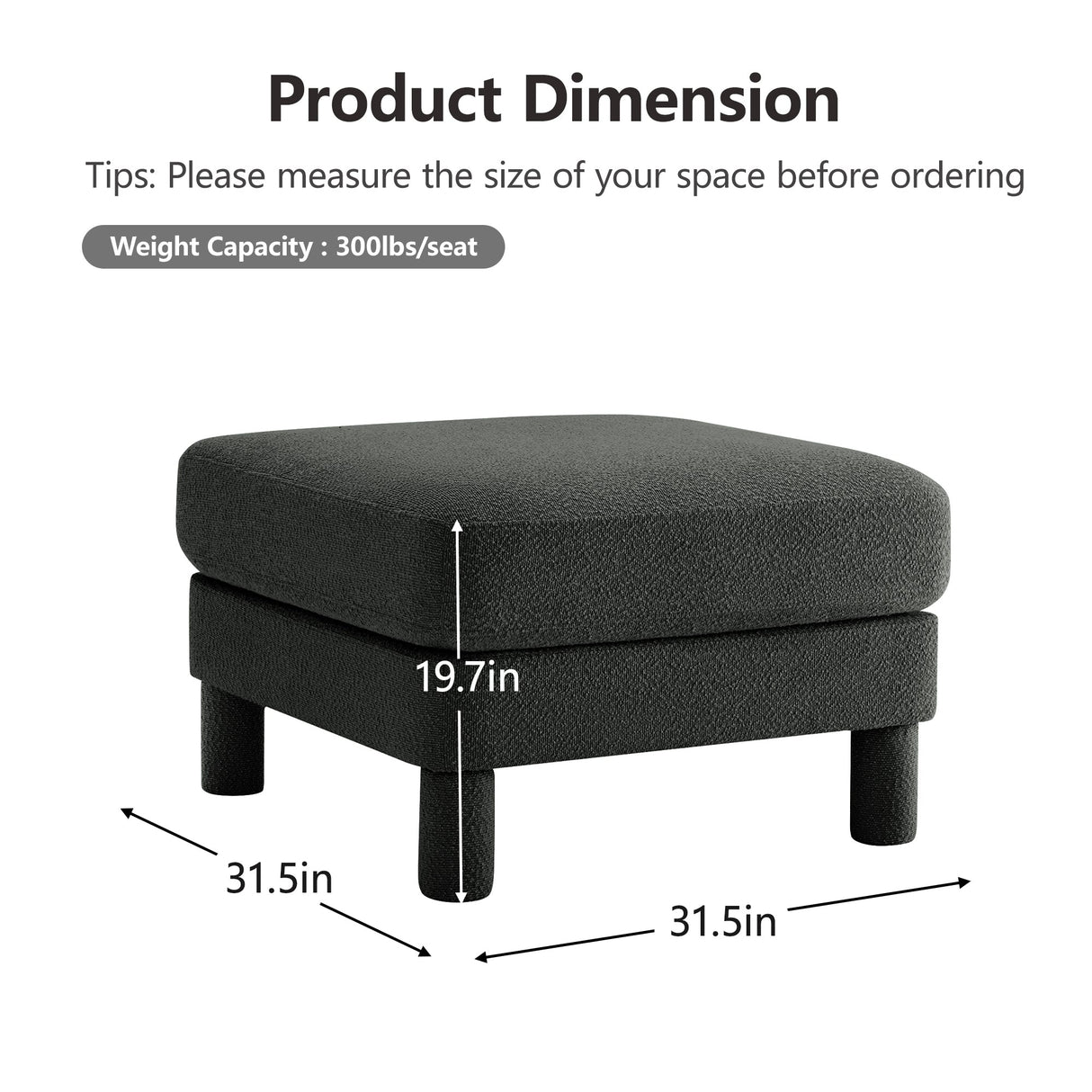 Ottoman Polyester - Dark