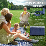 Reversible outdoor rug carpet, 9 x 18" waterproof plastic straw rug with carry bag