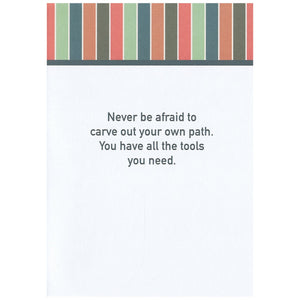Step Boldly in the Future - Graduation Card