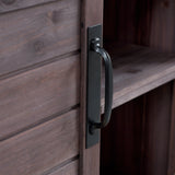 K&K 78.3' Outdoor Kitchen Island with Foldable Grill Table