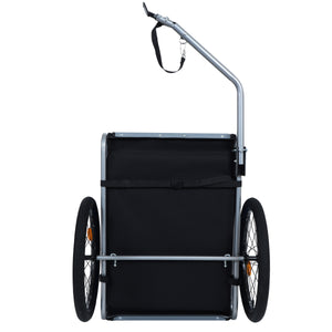 Large Folding Bike Trailer for Dogs – 66LB Capacity All-Terrain Pet Carrier