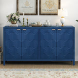 The Honeycomb-Faced Painted MDF Sideboard