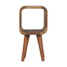 Minimalist Open Curved Nightstand