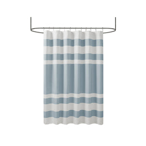 Blue Shower Curtain with 3M Water Repellent - 72x72 Inch