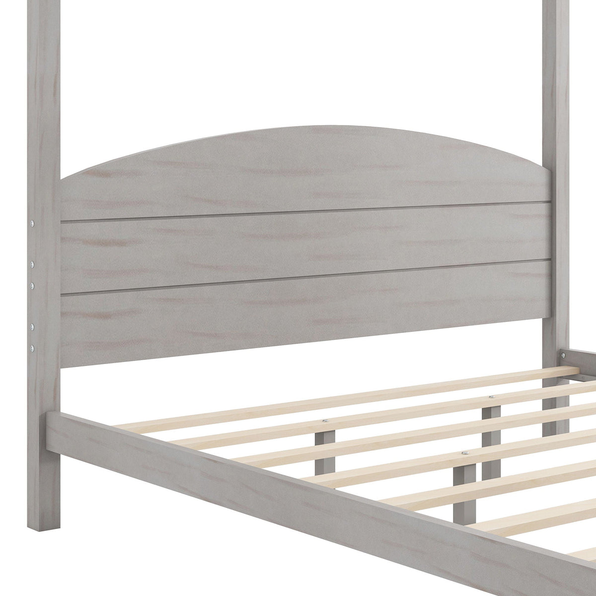 anopy Platform Bed With Headboard And Support Legs