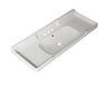 VICI 48" Bathroom Ceramic Basin with 3 Pre-Drilled Holes