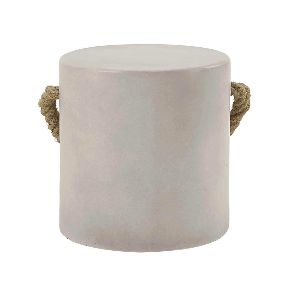 Gene Fiber Concrete Accent Table - Gray