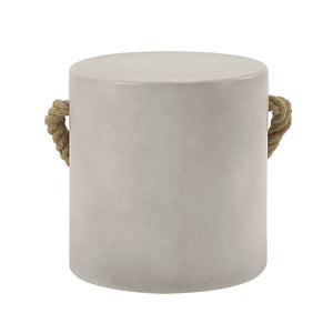 Gene Fiber Concrete Accent Table - Gray