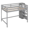 Loft Bed With Built In Storage Wardrobe And Staircase