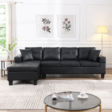 Modern Sectional Sofa Set with L Shape Chaise Lounge