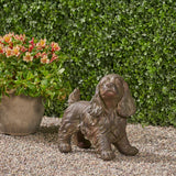 Josie Dog Cast Stone Garden Statue