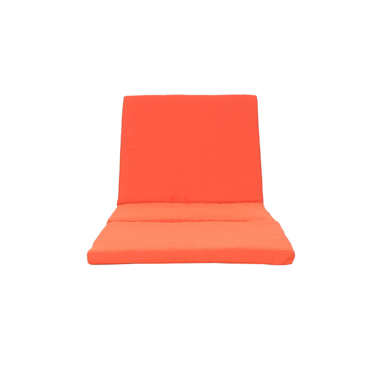 Outdoor Chaise Lounge Cushion – Orange by christopher knight home