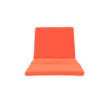 Outdoor Chaise Lounge Cushion – Orange by christopher knight home