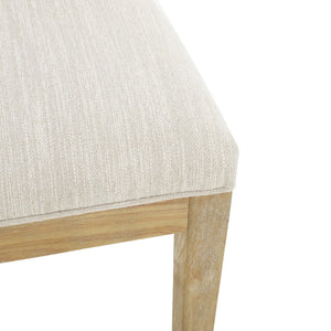 Farmhouse Style Fabric Upholstered Side Dining Chair Set