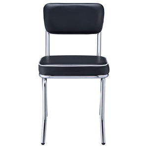 Open Back Upholstered Side Chairs (Set of 2)