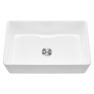 33.5x20 in Farmhouse Sink Undermount Kitchen Single Bowl Basin Fireclay