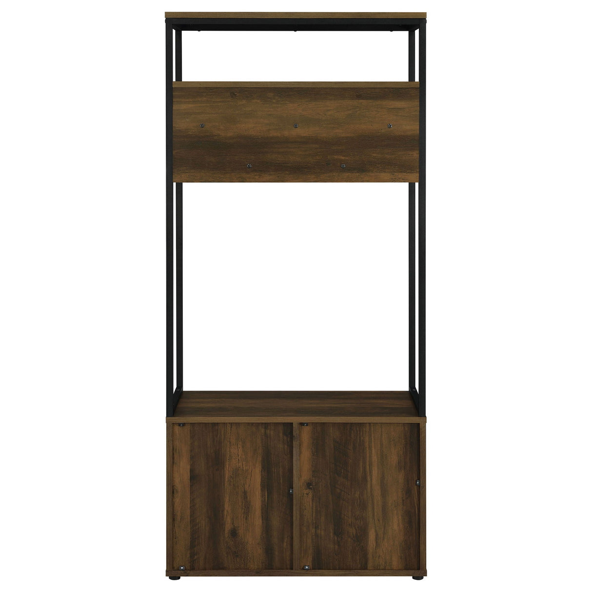 Flora - 2 Door Coat Rack Hall Tree Storage Bench And Multi Functional Storage - Natural