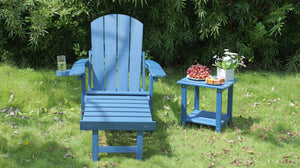 Outdoor Adjustable Lounge Chair with Cup Holder